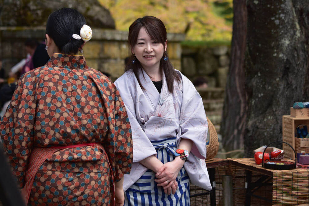 A Japanese woman smiling